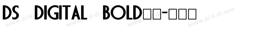ds digital bold字体字体转换
